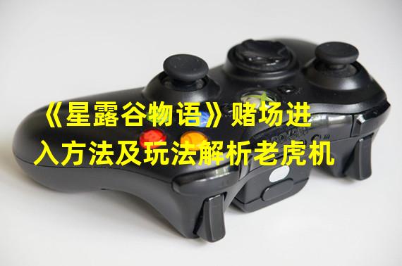 《星露谷物语》赌场进入方法及玩法解析老虎机