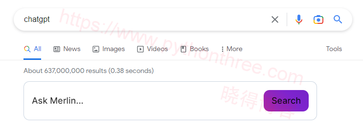 国内使用ChatGPT的方法 - 晓得博客 在Google中使用Merlin搜索